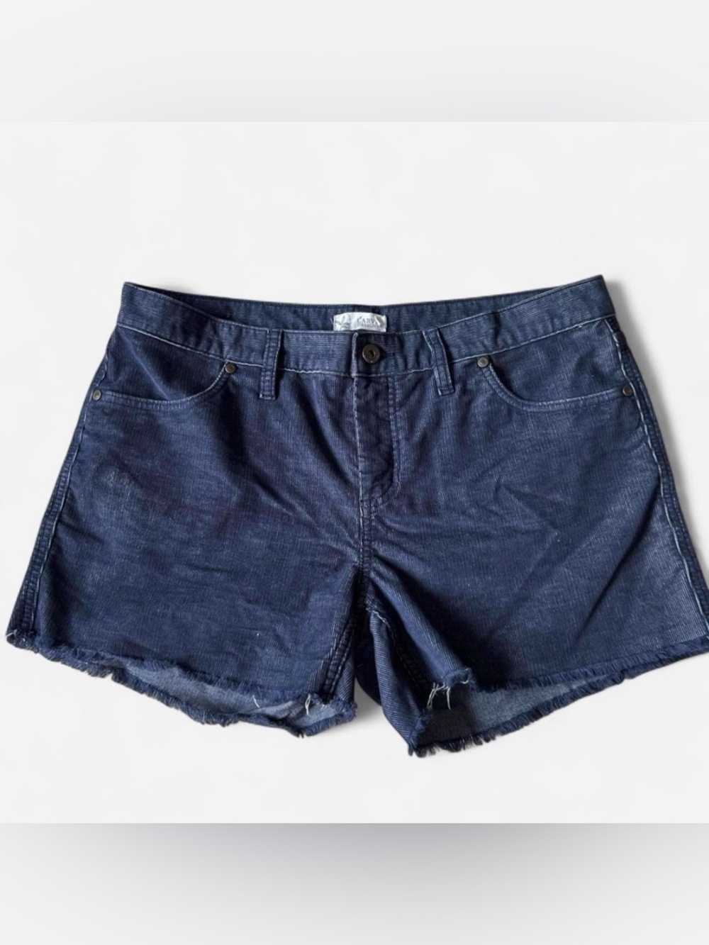 Carve Designs Navy Blue Corduroy Cutoff Shorts